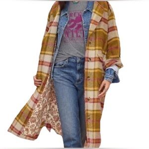 Sundance Doran Plaid MIDI Oversized Coat